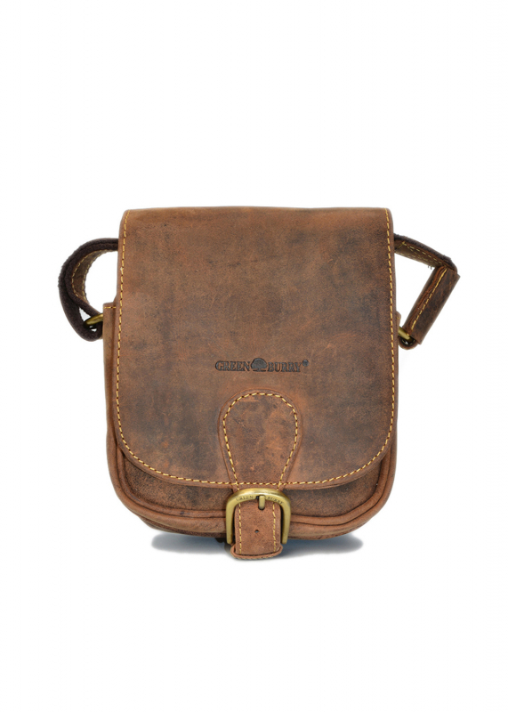 Vintage-Leder Umhängetasche, braun